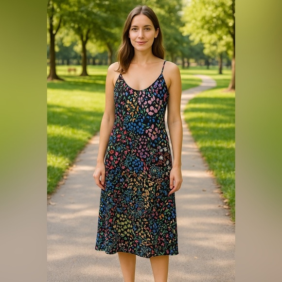 Cynthia Rowley x The Drop Floral Slip Dress – Size Large - Picture 1 of 12